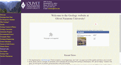 Desktop Screenshot of geology.olivet.edu